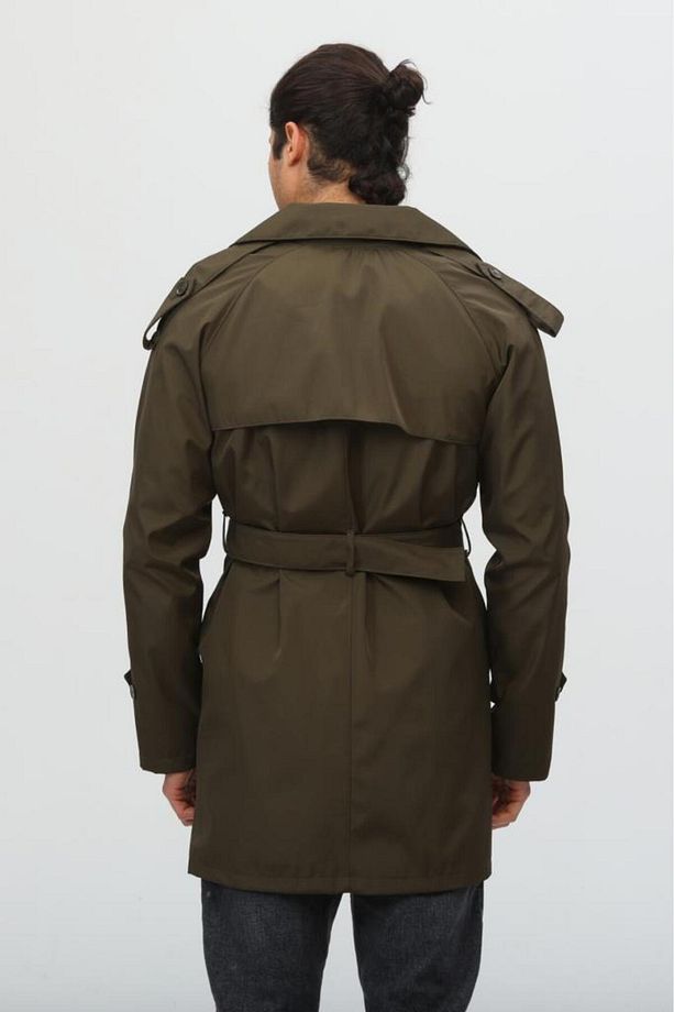 Regular Fit Erkek Trençkot - 8