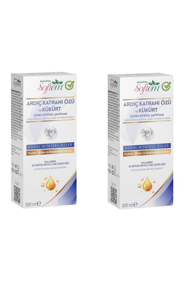 Aksu Vital Ardıç Katranı Özü Ve Kükürt Şampuan 300ml X 2 Adet - 1