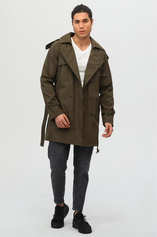 Regular Fit Erkek Trençkot - 5