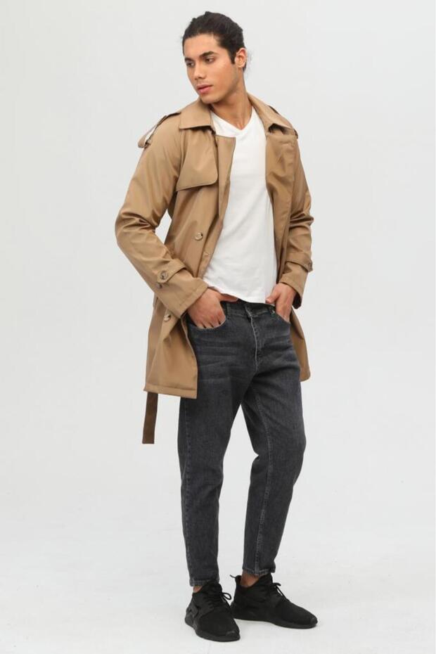 Regular Fit Erkek Trençkot - 6