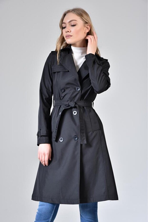 Medium Size Women's Lined Trench Coat
