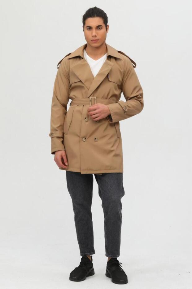 Regular Fit Erkek Trençkot - 3