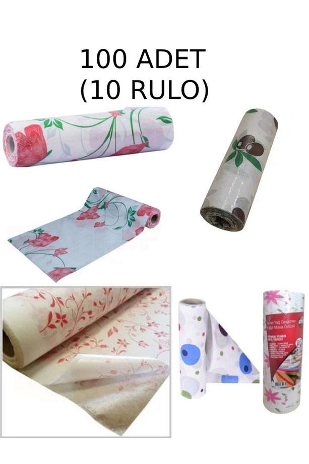 100 Adet Kullan At Masa Örtüsü Sıvı Geçirmez(10 RULO) Tek Kullanımlık 100x120 Cm Piknik Sofra Kağıdı - 2