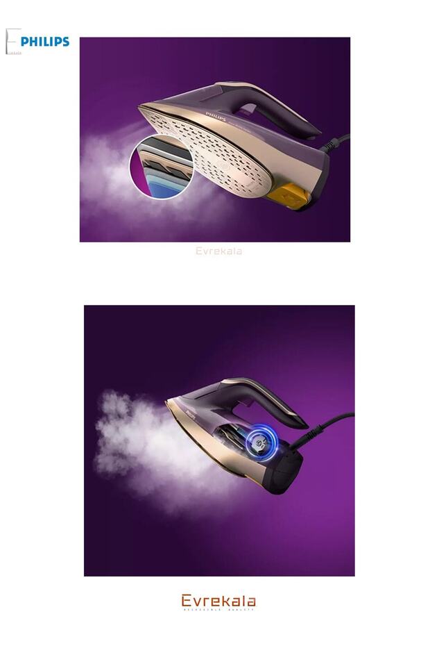 Evrekala Shop Buharlı Azur Ütü Philips New Iron 3000W -Yetkili Satıcı Evrekala-. - 5