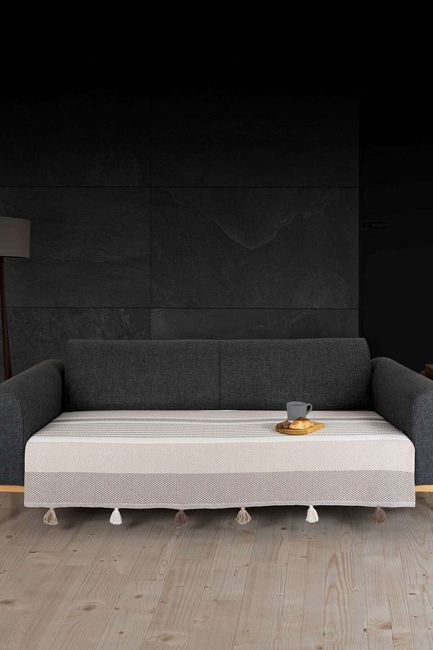 Noreya Oturma Yerini Kapatan 115x220 Koltuk Örtüsü Pamuklu | Modern ve Şık | Basic | Zarif Tasarım - 2