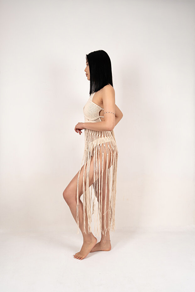 Makrome Plaj Elbisesi & Pareo & El Örmesi Plaj Giysisi (Eclipse) - 6