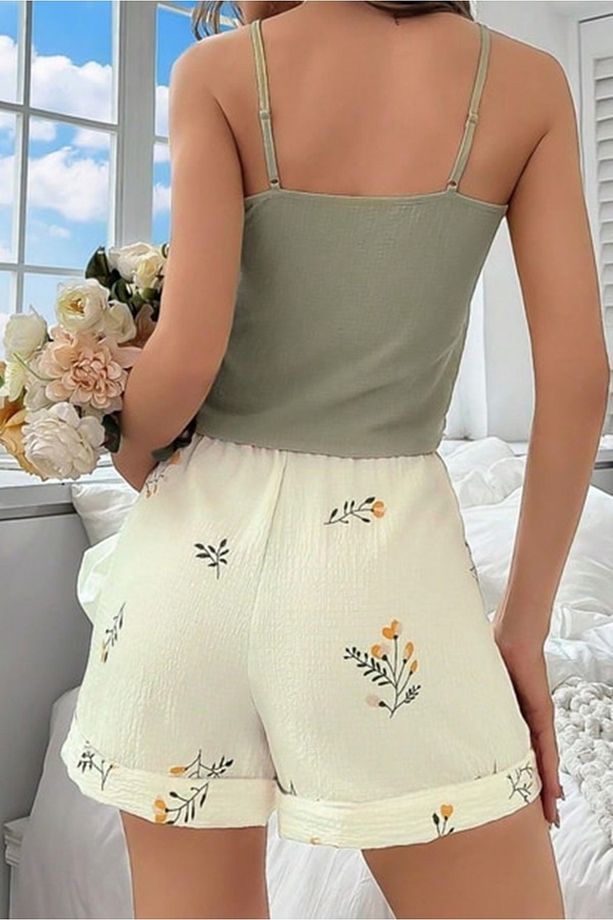 Bella Notte %100 Spandex Kumaş Kaliteli Alt ve Üst Şort Takım - 3