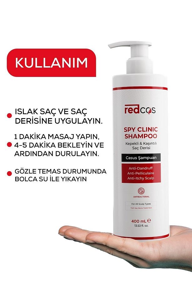 Kepek Karşıtı & Dökülme Önleyici Şampuan – Tüm Saç Tipleri Için – Giderici Bitkisel Formül - 5