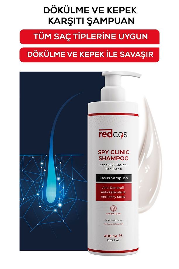Kepek Karşıtı & Dökülme Önleyici Şampuan – Tüm Saç Tipleri Için – Giderici Bitkisel Formül - 2