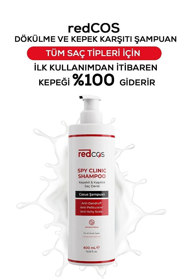 Kepek Karşıtı & Dökülme Önleyici Şampuan – Tüm Saç Tipleri Için – Giderici Bitkisel Formül - 1