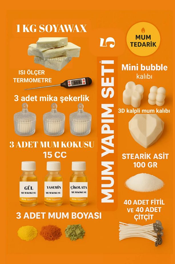 Mum Yapım Başlangıç Seti Soyawax- 5 - 1