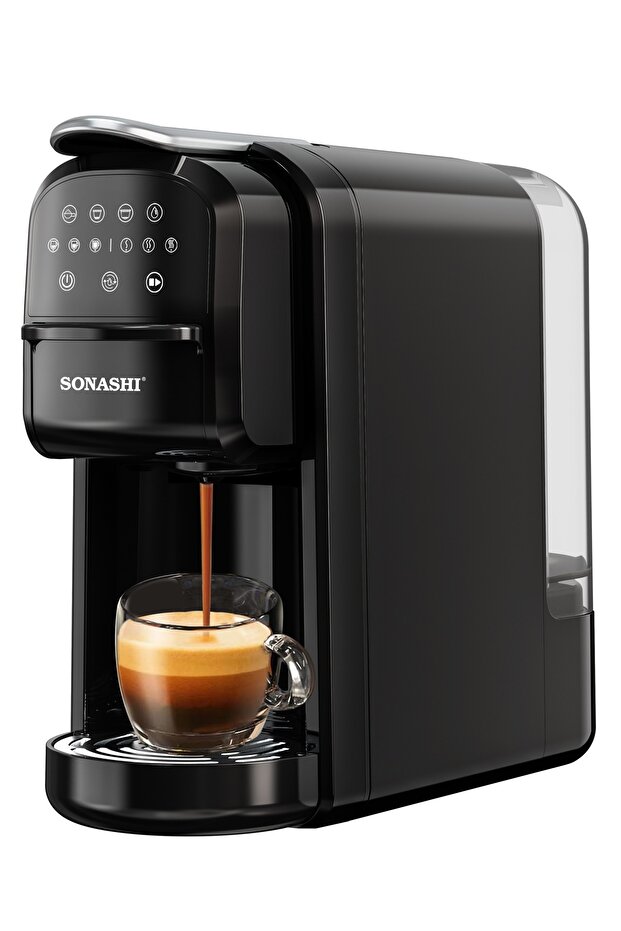 1400W 3-in-1 Multi-Capsule Coffee Machine and 1100W Handheld Portable Garment Steamer Combo - 7