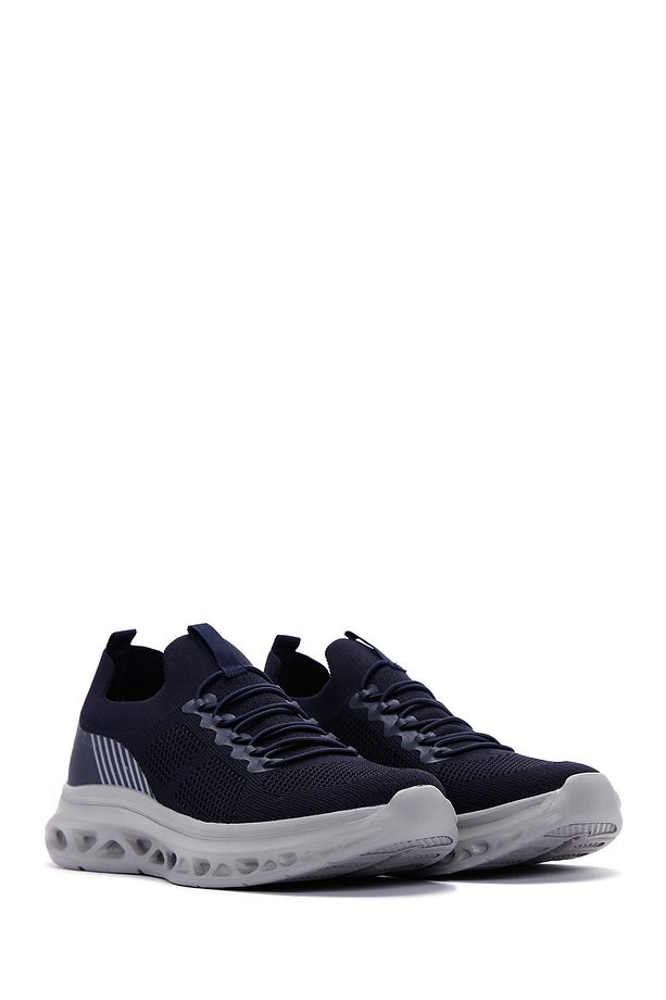 Zero Erkek Lacivert Bağcıklı Kalın Tabanlı Sneaker 25sfd69176f - 3