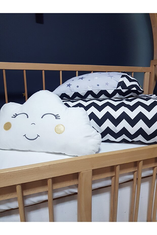 Baby Sleeping Set - Gift Cloud Pillow, White Sheet, Pillow, 95X135 Quilt