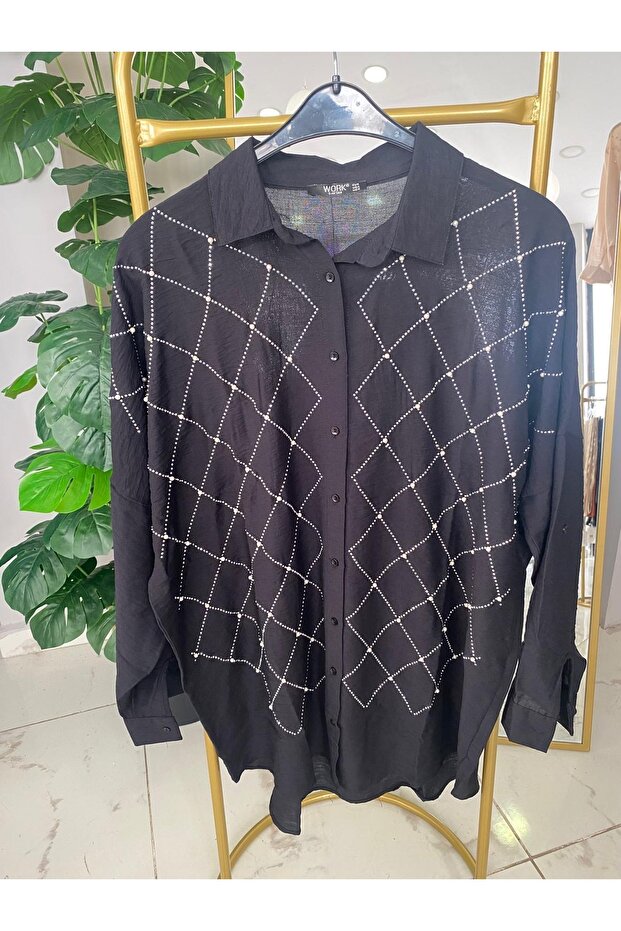 Önü taşlı gömlek - 3