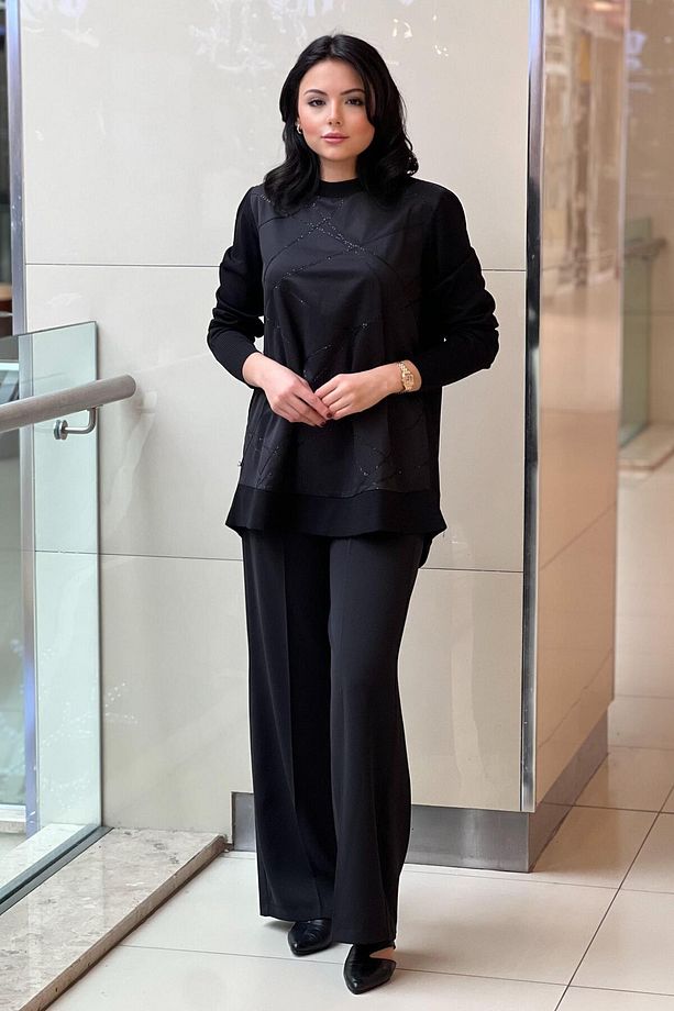 Sentez Colmar Beli Lastikli Geniş Paça Pantolon - 3
