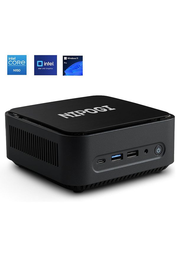 JK09 N150 Intel Alder Lake 12.Nesil 16GB DDR4 512GB NVMe SSD HDMIWiFiBT WIN11 PRO Mini PC - 1