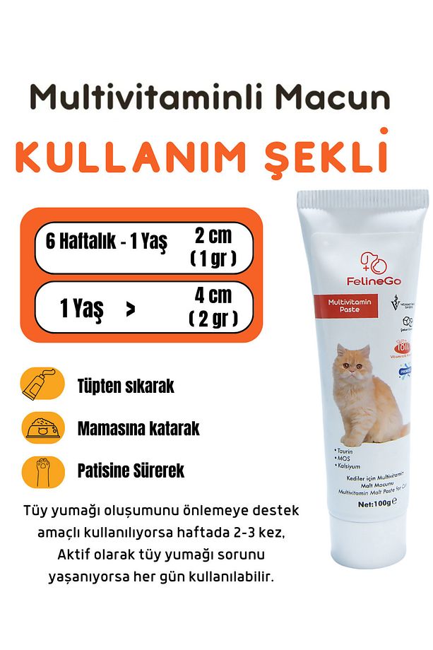 Kedi Multivitamin Macunu 100gr - Kedi Multivitamini - 3