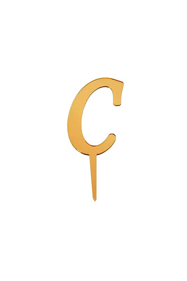 Mirrored Gold Plexi Letter C