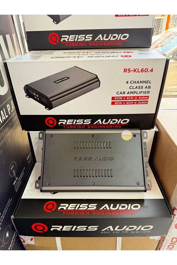 Audio Rs-kl60.4 Ab Class 4kanal Fanlı Oto Amfi 4ohm 4x60w Rms-2ohm 4x85w Rms Anfi Aksar - 5