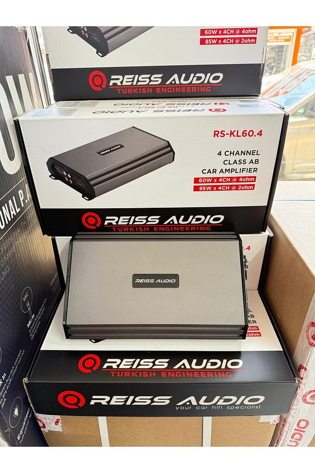Audio Rs-kl60.4 Ab Class 4kanal Fanlı Oto Amfi 4ohm 4x60w Rms-2ohm 4x85w Rms Anfi Aksar - 6