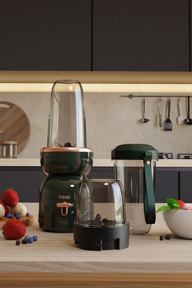 Öğütücülü Çift Şişeli Smoothie Blender Seti 400W FR-SBL21 İntenssio - 5
