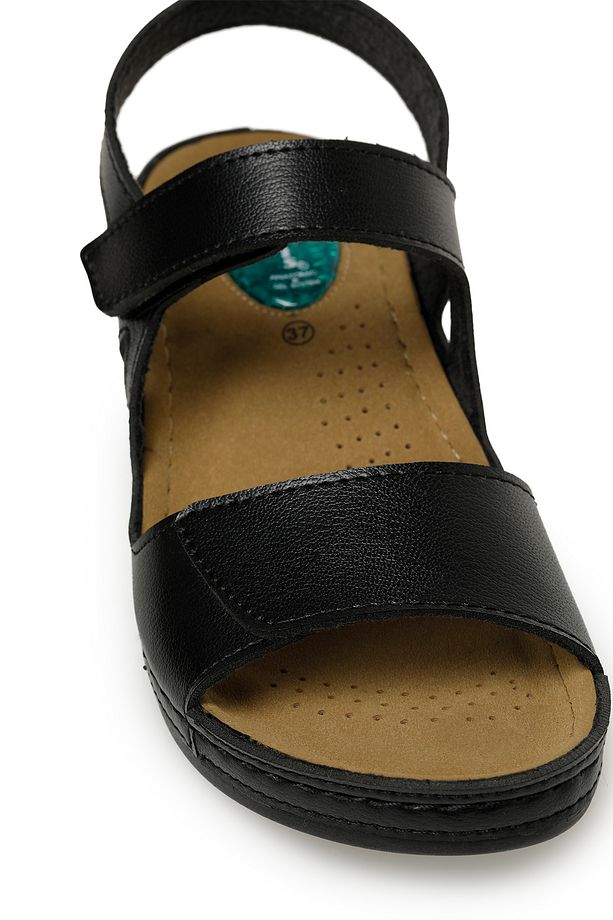 162567.z3fx Siyah Kadın Comfort Sandalet - 7