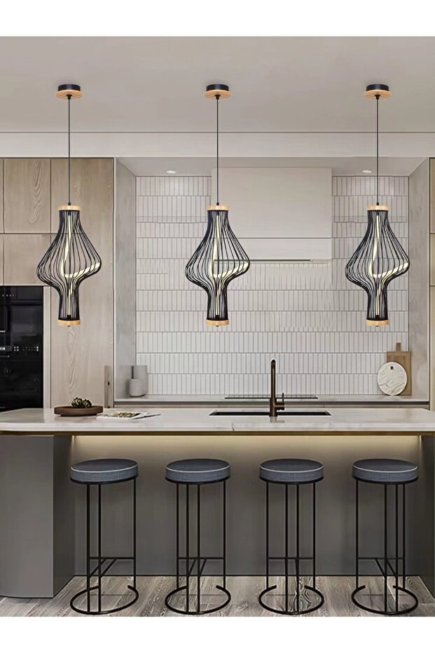 3440-1A Duu Tekli Sarkıt SİYAH - 1