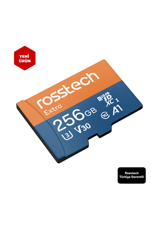 Extra 256Gb V30 Uhs-3 C10 100Mb/S Memory Card with Adapter - 1