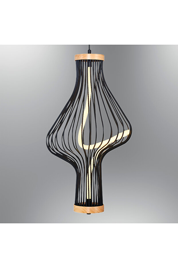 3440-1A Duu Tekli Sarkıt SİYAH - 2