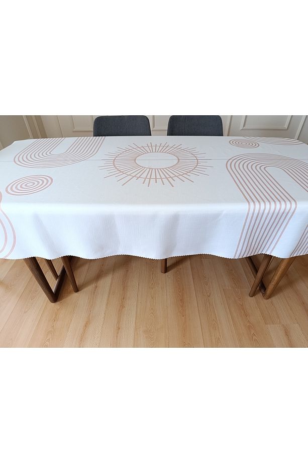 Bohem Desenli Masa Örtüsü | Dertsiz Leke Tutmaz Kumaş | Dijital Baskı | 150x210 Cm - 6
