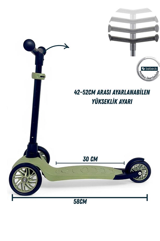 Ranger 3 Tekerlekli Direksiyonu Ayarlanabilir Çocuk Scooter - 4
