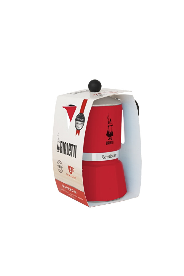 Rainbow Kırmızı Mokapot (3 CUP) - 4