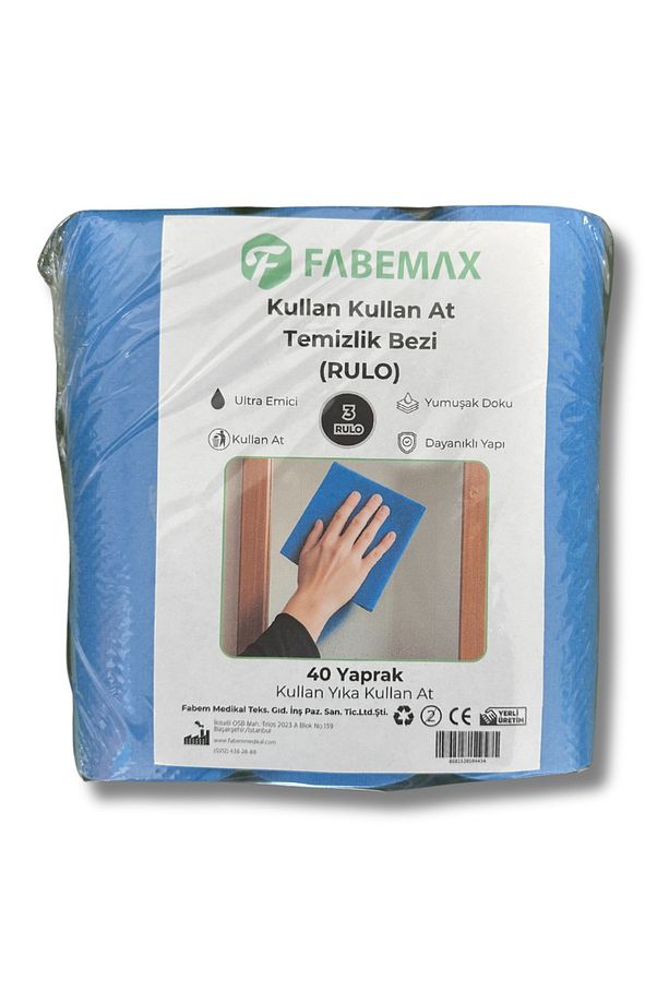 120 Adet Rulo Temizlik Bezi Extra Dayanıklı Extra Emici Kullan Kullan At Bez - 6