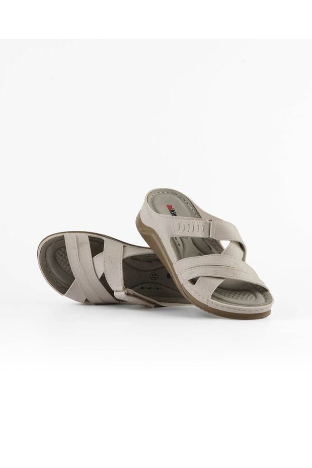 Daily Women's Comfortable Beige Slippers Orthopedic Sole
