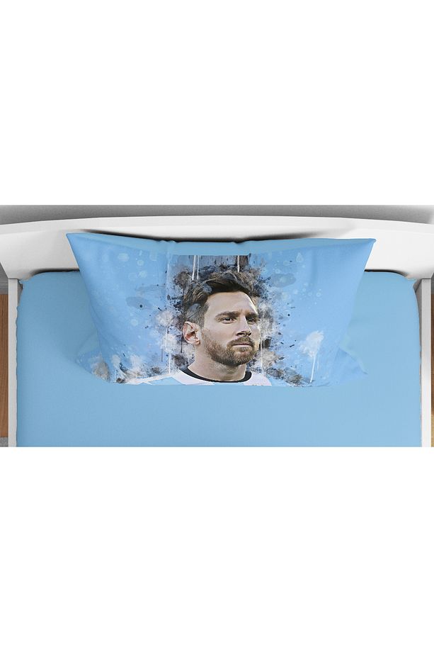 Messi 3d Tek Kişilik Çarşafsız Genç Çocuk Erkek Nevresim Takımı - 3