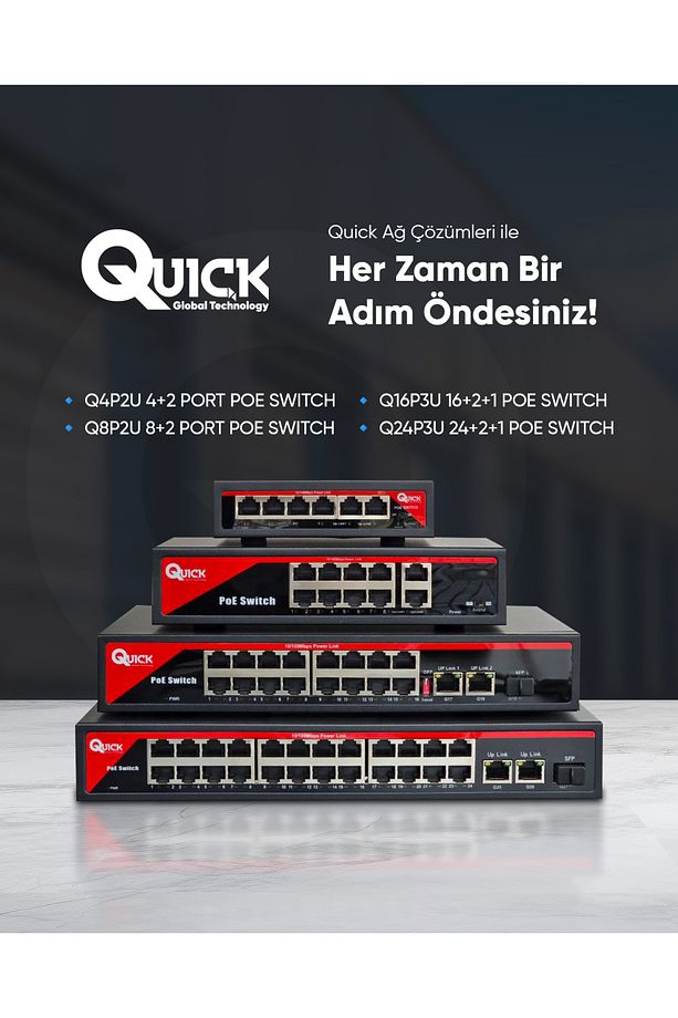 QUICK Q4P2U 4 PORT POE SWITCH - 2