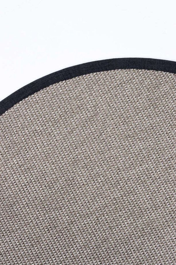 Siena M204 Hasır Dokulu İthal Sisal Halı Yuvarlak Bordürlü Gri Sisal Mutfak Koridor Halısı - 5