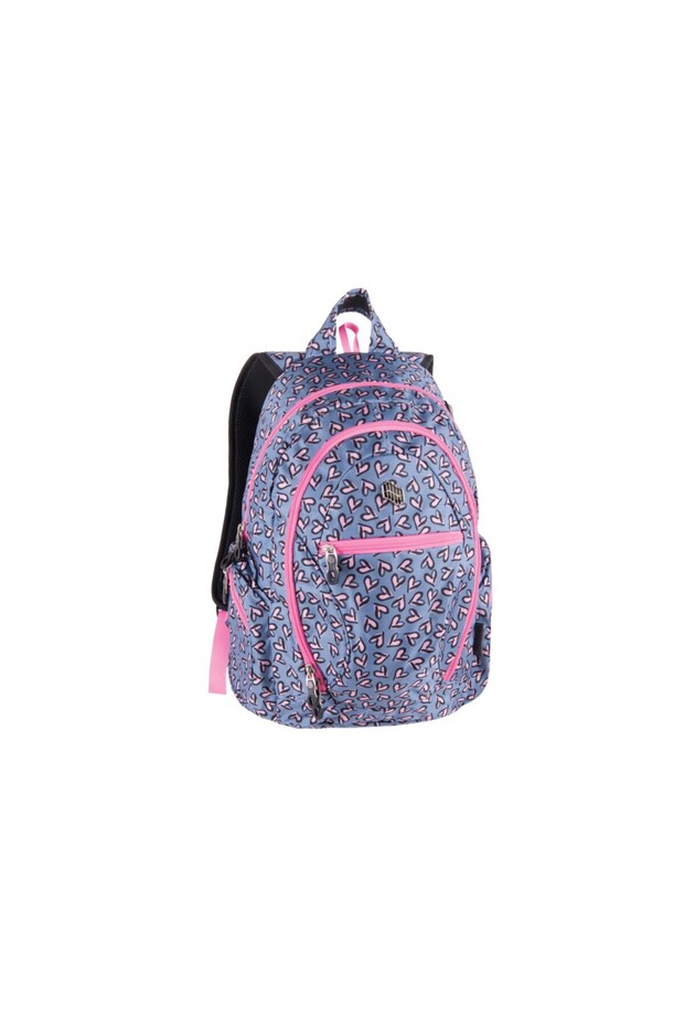Backpack Dobby Pink Heart - 1