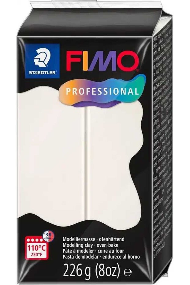 FIMO Professional Modeling Clay 226g Snow White