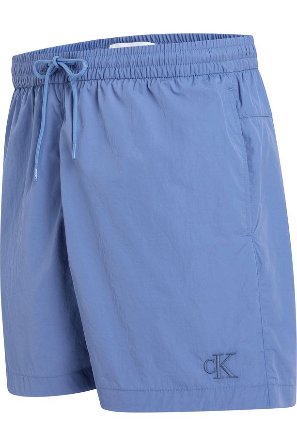 Erkek Mavi Medium Drawstring Şort - 2