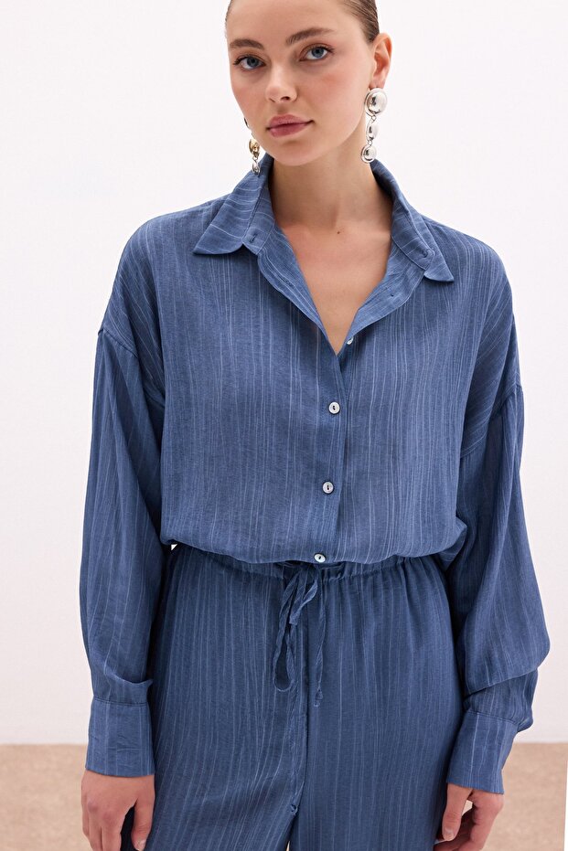 Salaş Gömlek - İndigo - 7