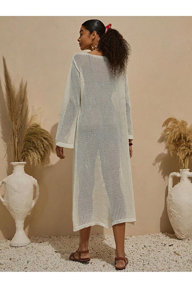 ROCHIE DE PLAJĂ AJURADAȚĂ DE BUMBAC - 2