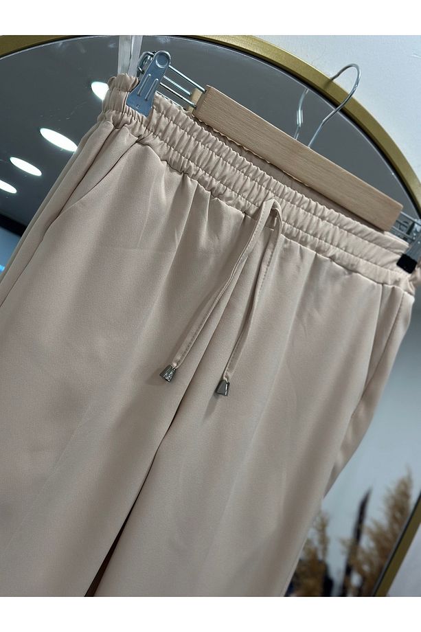 Asya Havuç Paça Pantolon-MT1444 Taş - 2