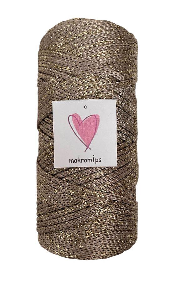 POLYESTER SİMLİ MAKROME İP 100 gr PARLAK PREMIUM 1. KALİTE SUPLA ÇANTA HOBİ EL ÖRGÜ İPİ İP - 2