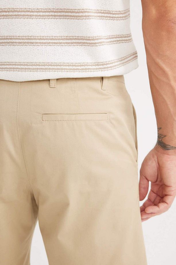 %100 Pamuk Regular Fit Gabardin Bermuda Şort C7684AX25SP - 6