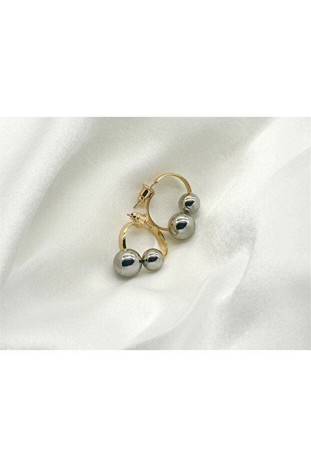 Jevelry My Love Women's Earrings Silver and Gold Color