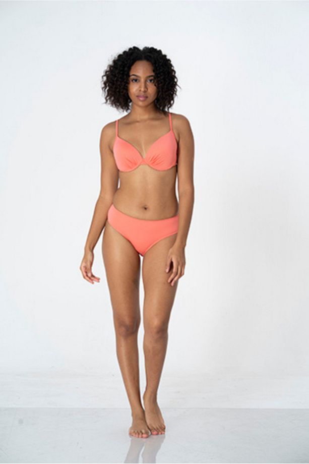 Düz Pembe Bikini Takımı - 1