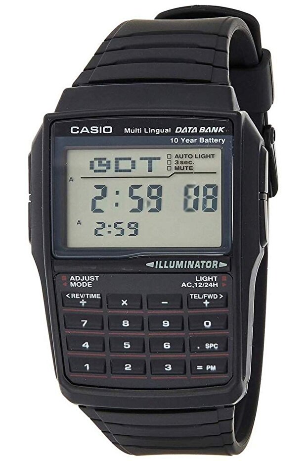 Ceas Barbati, Casio, Vintage Edgy Calculator DBC-32-1A - 1