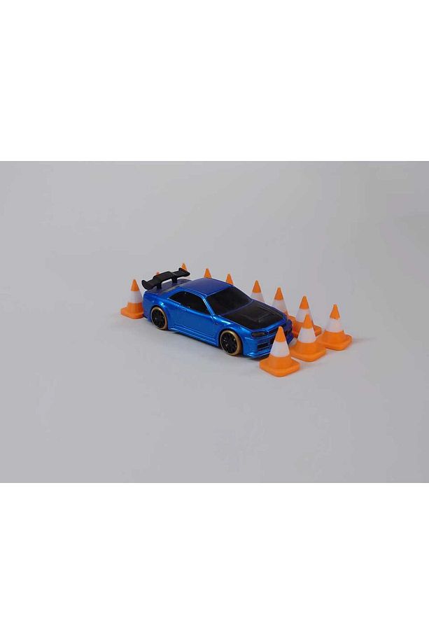 Mini Trafik Dubası Seti – 1/64 Ölçekli Diorama ve Model Arabalar İçin 24 Adet (1.7 cm) - 4